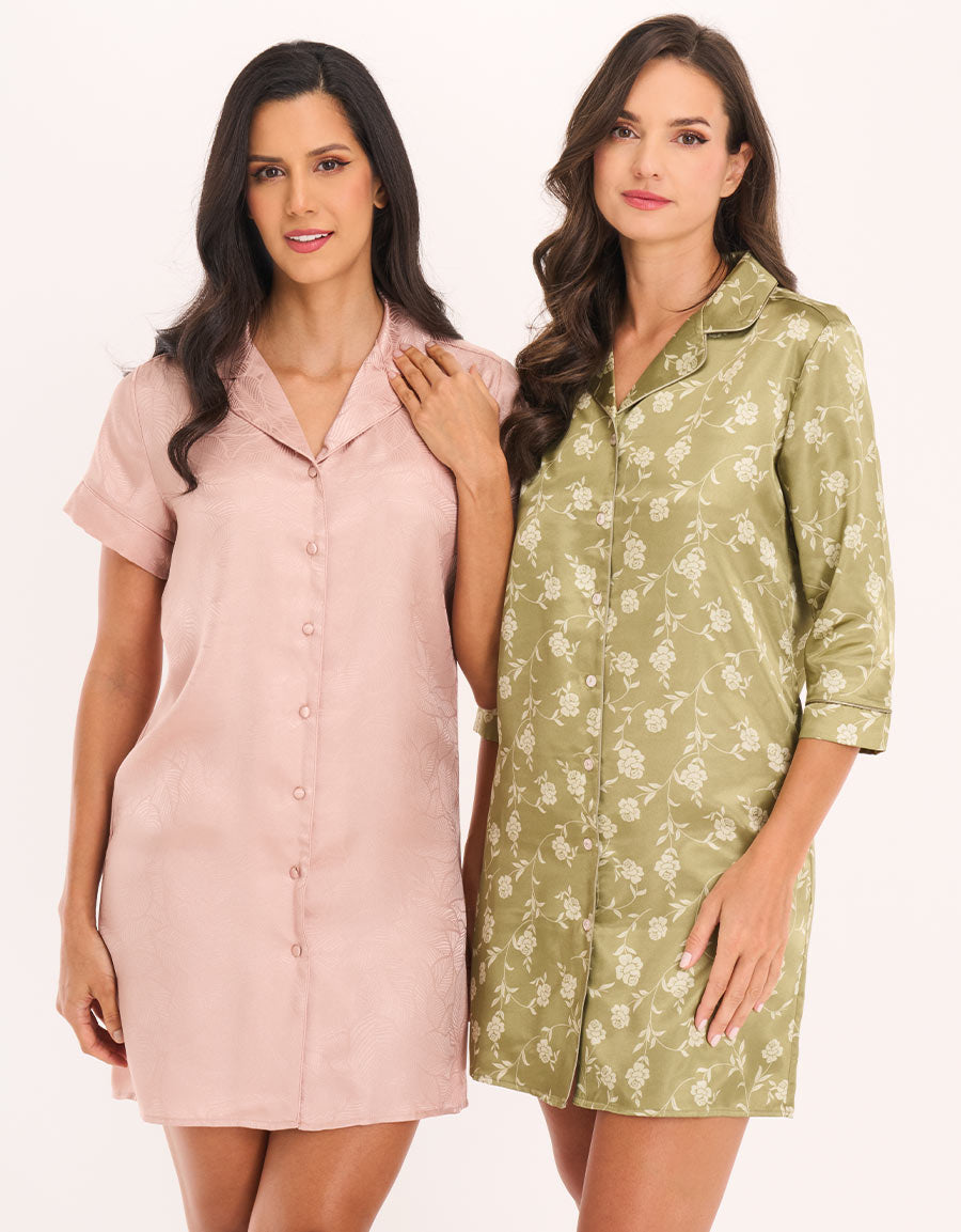 Satin 2 Sleep Shirts