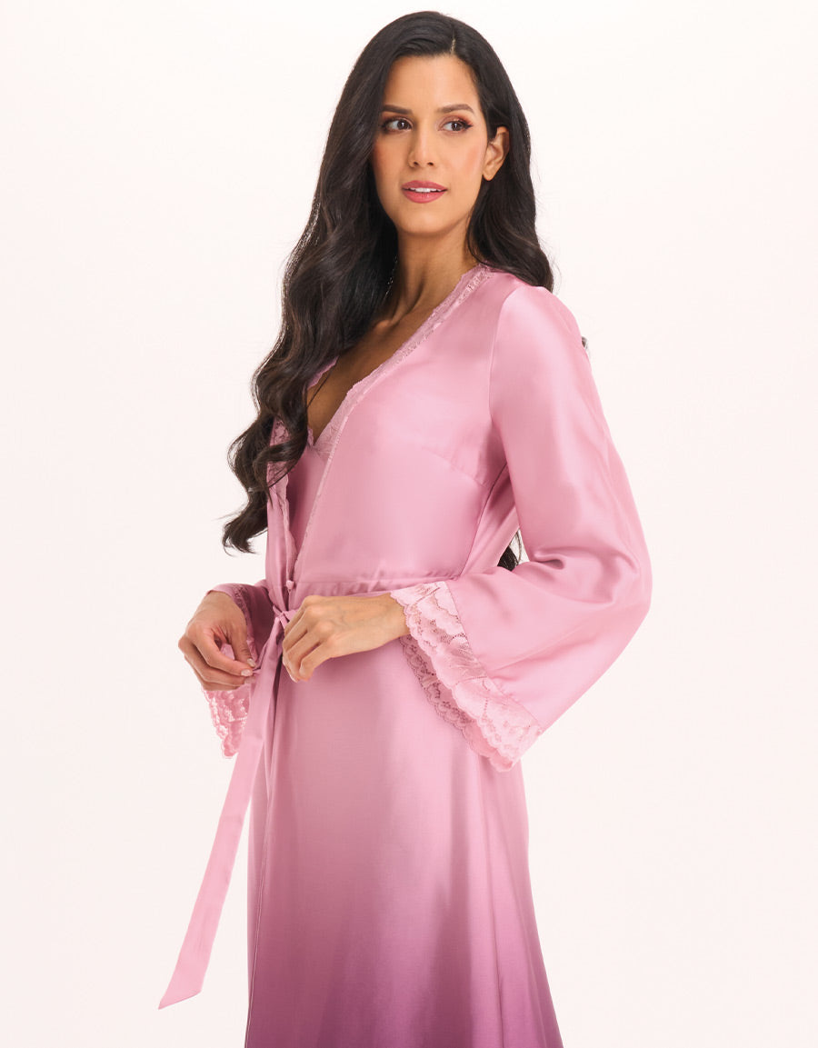Satin Long Robe