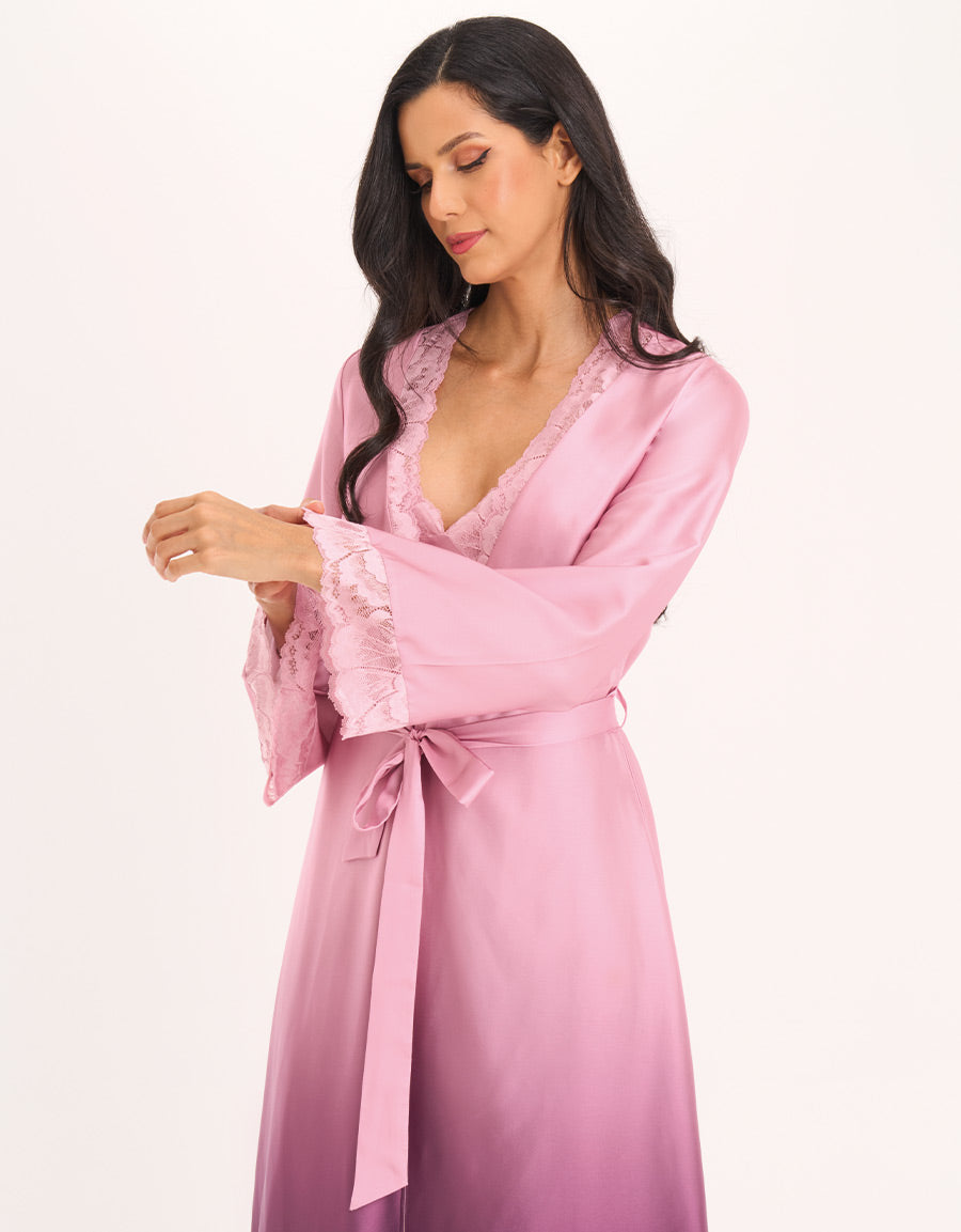 Satin Long Robe