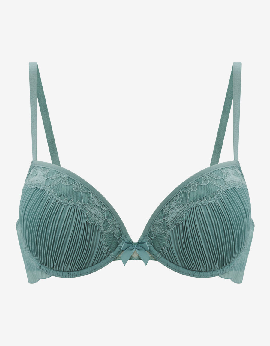 Chiffon Plunge Push-Up Bra