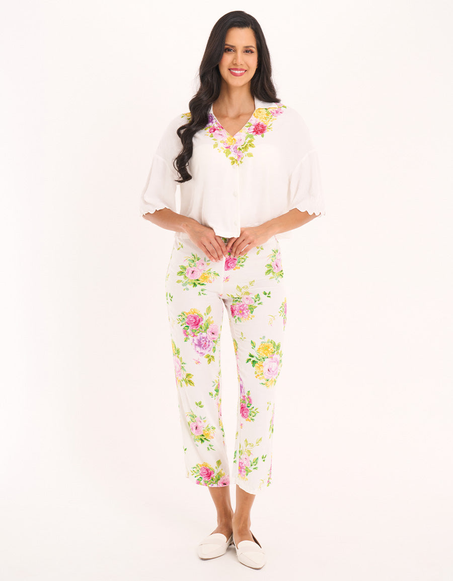 White Pajama Set